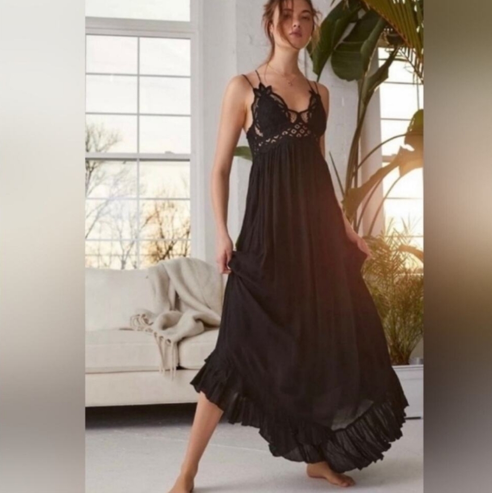 Free people maxi lace dress